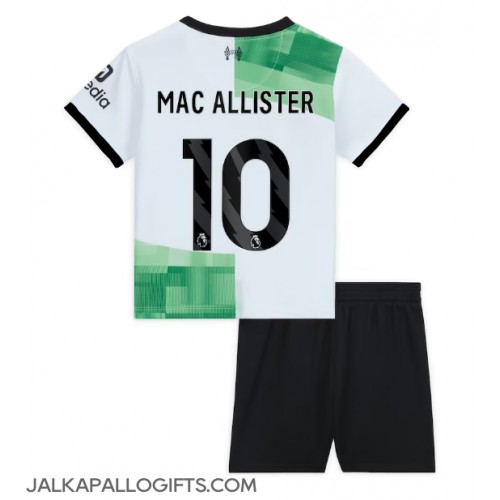 Liverpool Alexis Mac Allister #10 Vieras Peliasu Lasten 2023-24 Lyhythihainen (+ Lyhyet housut)